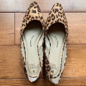 Leopard print flats